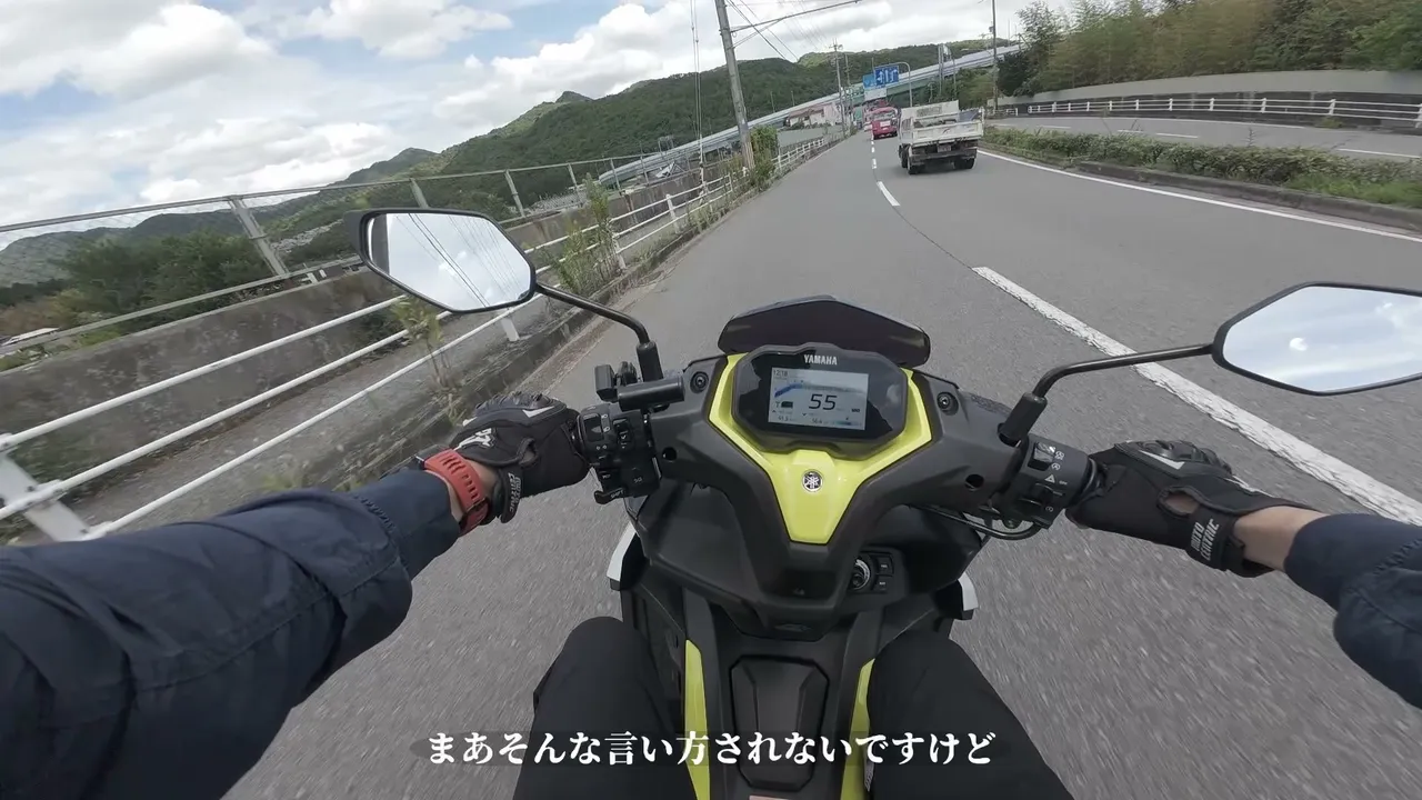 AEROX 155実走レビュー|8時間乗って分かった加速・YECVT・コーナリング・高速性能 YECVTとT/Sモード、擬似シフトダウンは使えるのか