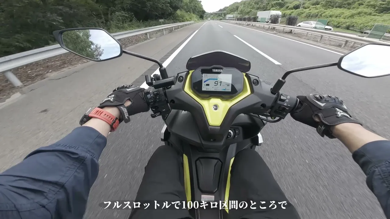 AEROX 155実走レビュー|8時間乗って分かった加速・YECVT・コーナリング・高速性能 総合評価