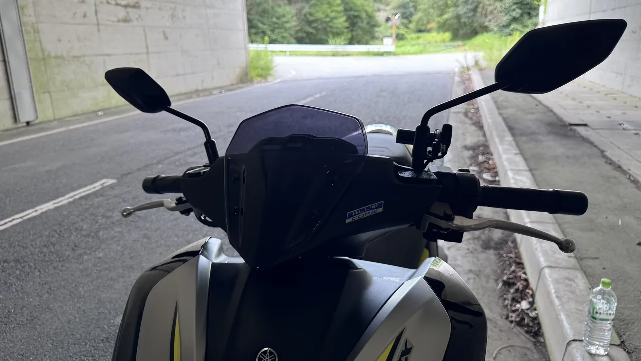 YAMAHA AEROX155 長時間だと疲労が溜まりやすい