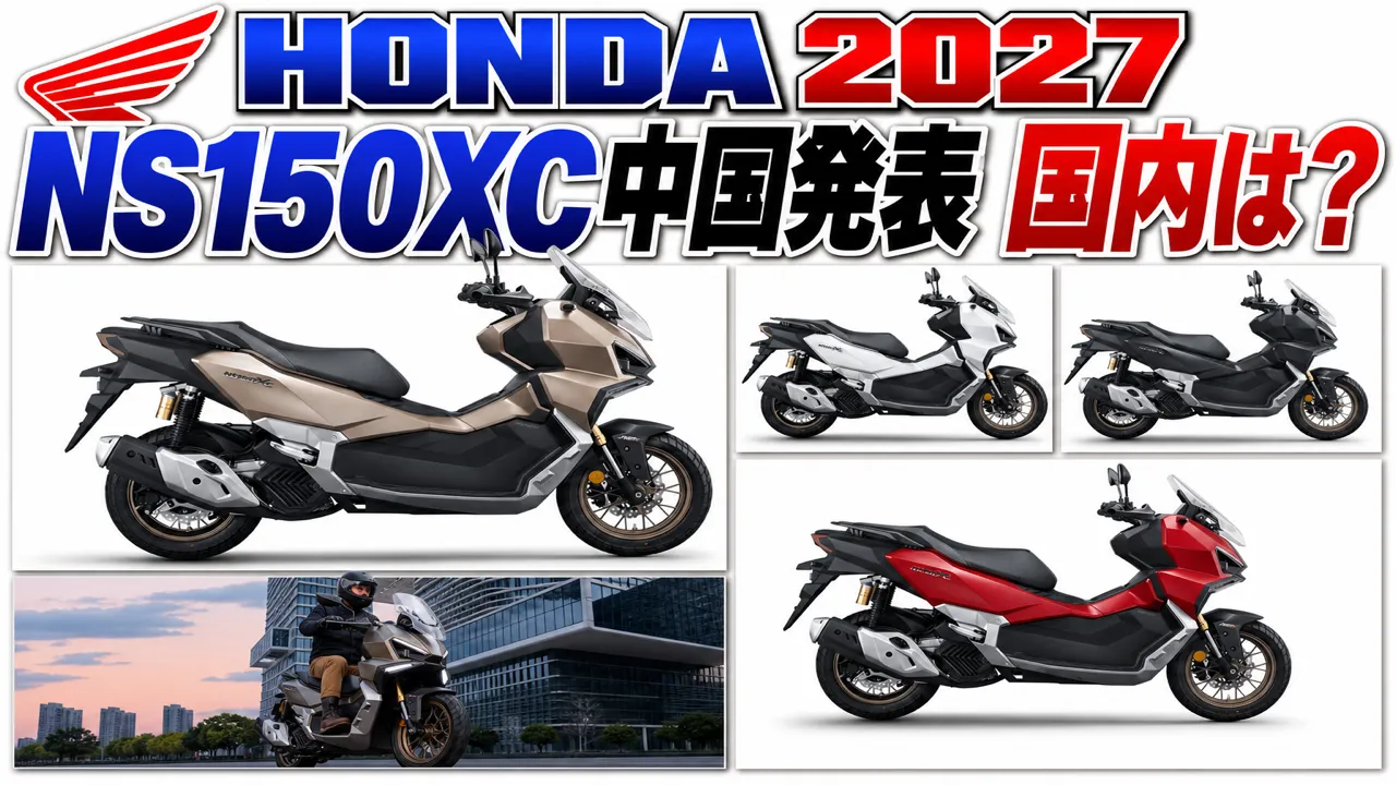 【2027】ホンダ NS150XC 中国発表｜コーナリングABS・国内は？